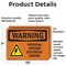 Signmission Potential Exposed Electrical Hazard With Symbol OSHA Warning Sign, Vinyl Decal, 10in W x 7in L, 2PK OS-2PACK-WS-D-710-L-12337 - alternate 2